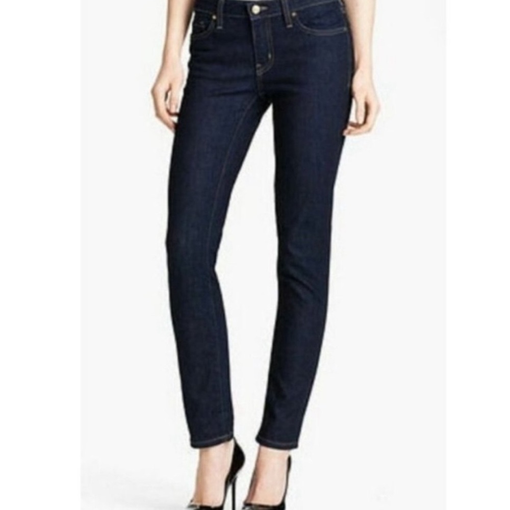 Kate Spade Perry Street Play Hooky 28 Jeans Slim Skinny Stretch Dark Wash Blue